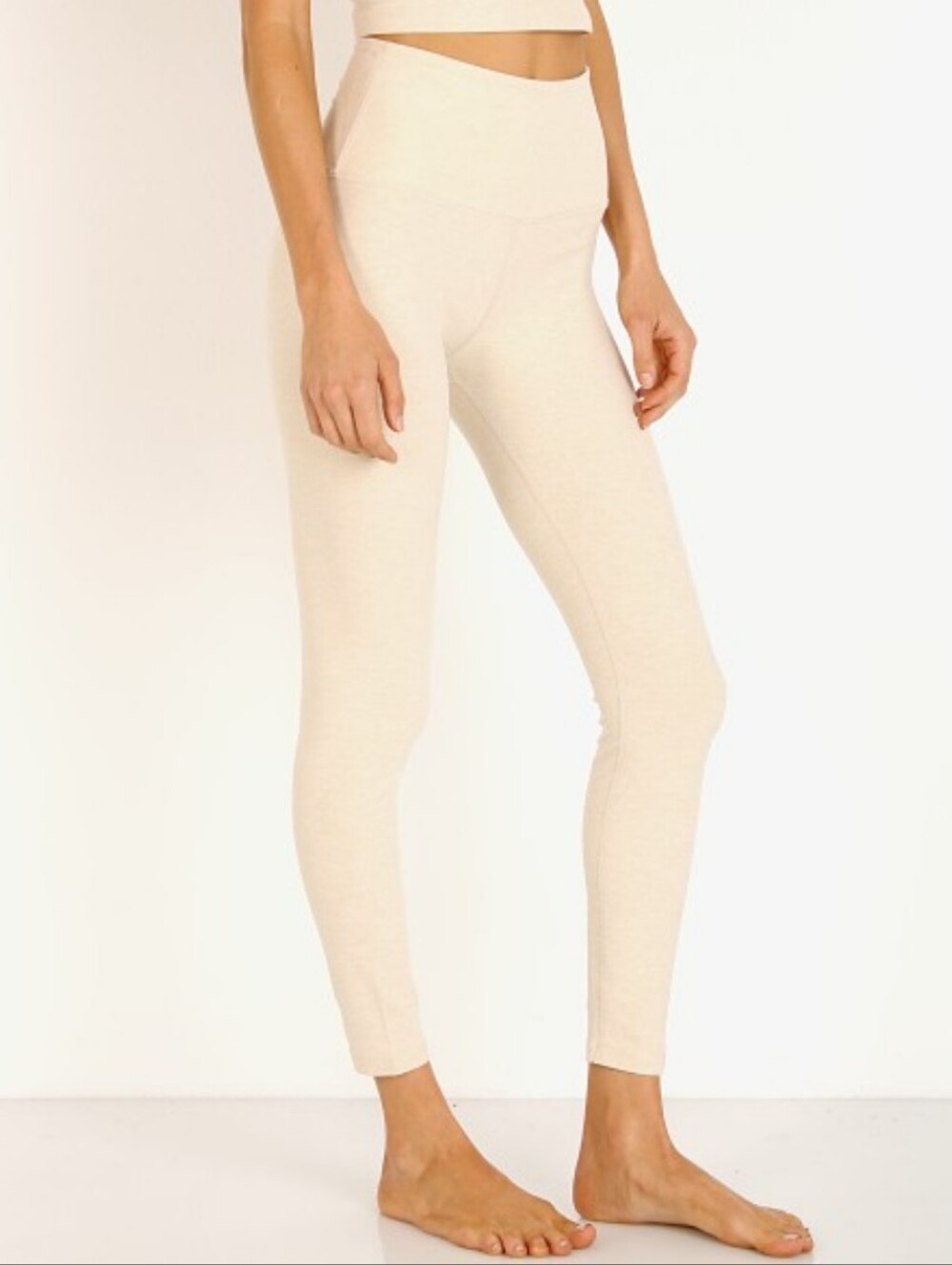 Beyond Yoga Spacedye Midi High Waisted Legging In Sandstone Size Small